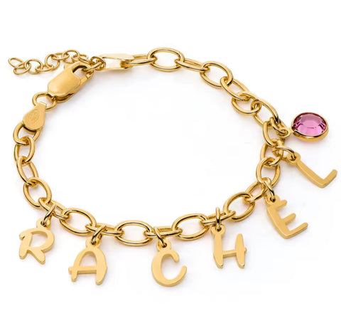 Custom Dangling Letter Bracelet